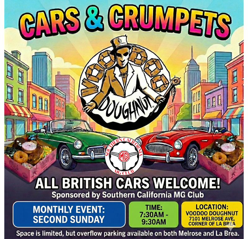 Cars and Crumpets Meet Up flyer